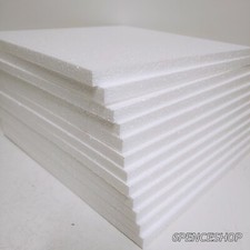 lot of 12 inch: 12" x 12" x 1/2" Polyethylene Foam Sheets Qty 12 for package diy