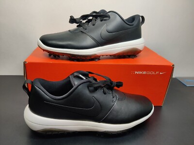 Nike Roshe Golf Tour Triple Black Shoes Cleats Nike Golf Shoes Roshe G Mens Size 7.5 Triple Black Leather  main image 4