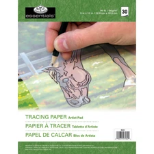Essentials Tracing Artist Paper Pad 9"X12" 30 Sheets
