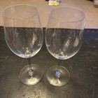 Pair of German Crystal Riedel Red Wine Glasses~9” Tall EUC — photo 1