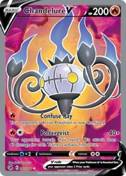 Chandelure V (Full Art) 247/264 Fusion Strike Ultra Rare