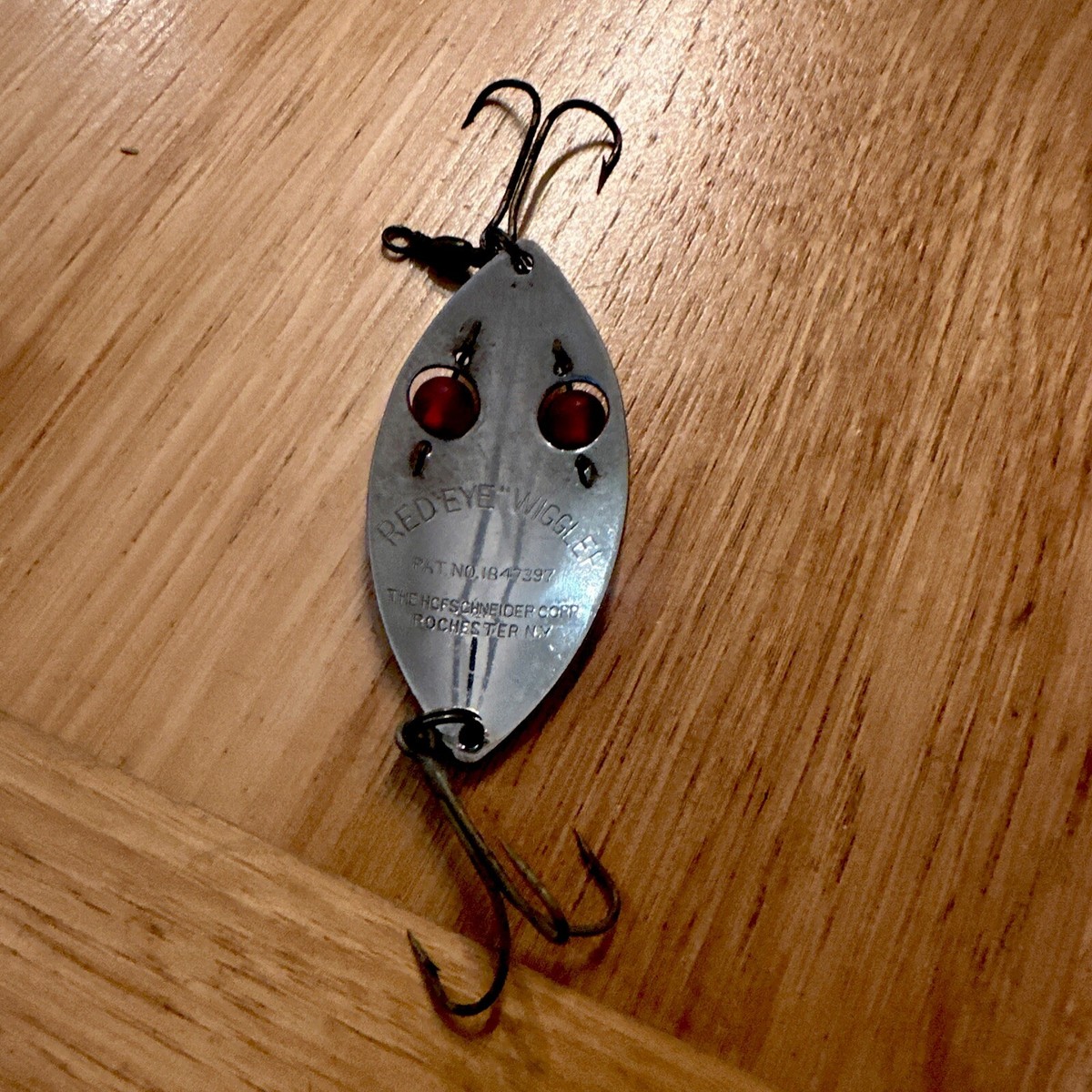 The Hofschneider Corp RED EYE WIGGLER Fishing Vintage Lure with Box | eBay