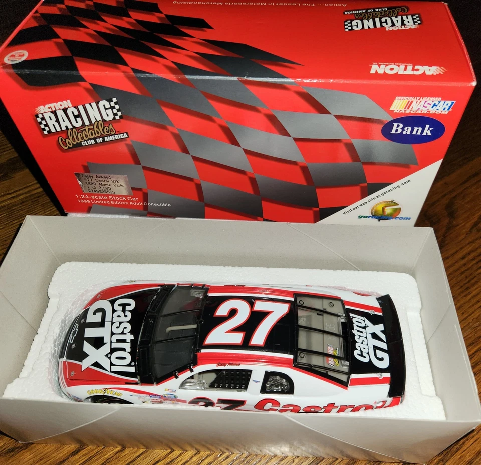 Casey Atwood #27 Castrol GTX 1999 Monte Carlo 1:24 Action Car Bank 1999 Foto 2 de 4