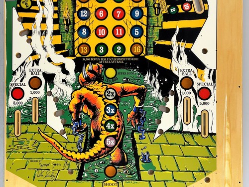 Stern Catacomb Pinball Machine Game Playfield NEW Clearcoated 2NDS Mmmm Toast!!! - Picture 5 of 10