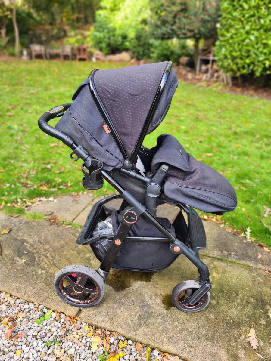 Silver Cross Pioneer Eclipse Ltd Edition Black And Rose Gold Detail Pram Set