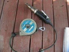 Air Drill with De-burring Bit + Line Reel counter-balance Hanger