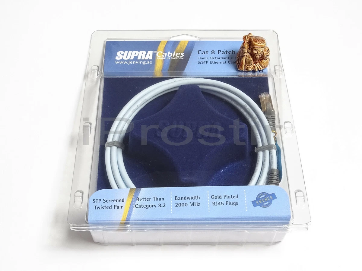 Supra CAT 8 STP Câble Ethernet RJ45 15m - Hifi, Home-Cinéma, Salle