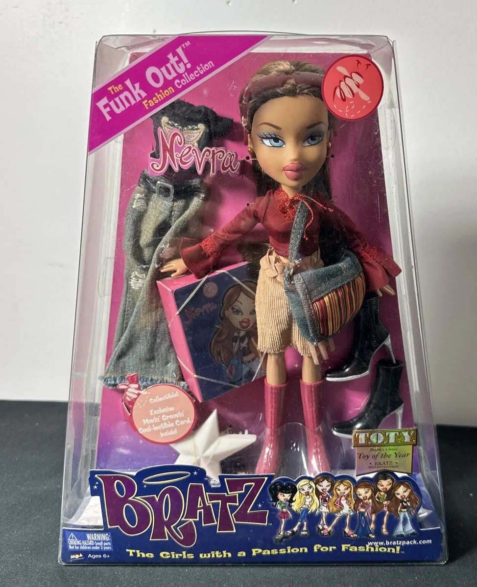 2004 Bratz Doll Funk Out Nevra Fashion Collection Clothes Shoes