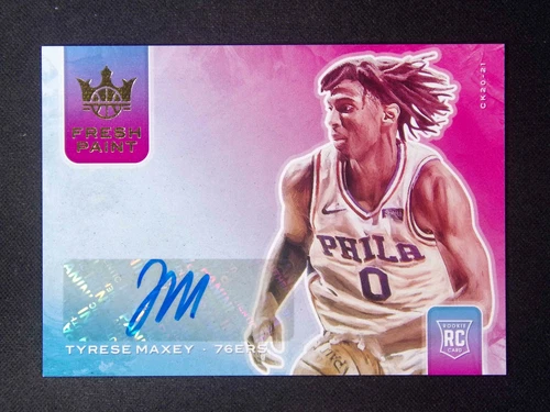2020-21 Panini Court Kings Tyrese Maxey RC Rookie Fresh Paint Auto /149