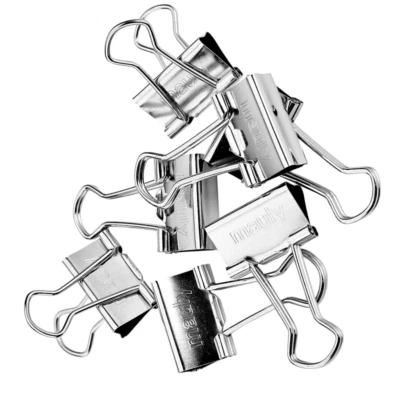 24 mauly 214 19 96 Foldback-Klammern vernickelter Federstahl, Klemmbreite 19 mm