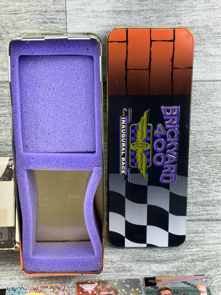 VTG Brickyard 400 1994 Inaugural Racing NASCAR Trading Cards Gold Hi Tech W/Tin - Image 4 of 4