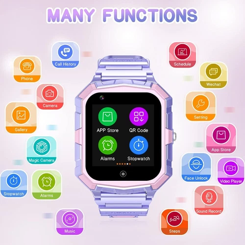 Kids 4G Smart Watchs Camera GSM Tracker SOS LBS Call Phone Game Watches Boy Girl - Bild 70 von 78
