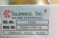 TELEWAVE TWR8-150-1R 132-174 MHz 0-18dB 8-Channel Compact Distribution Panel