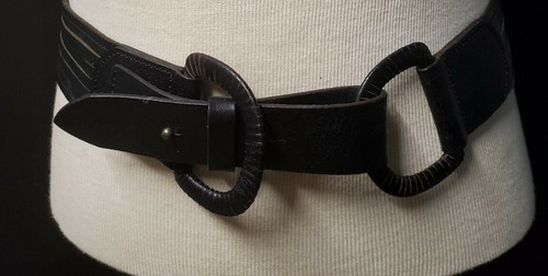 Vtg. LP Linea Pelle Collection Leather Waist Belt Handmade Strappy Med. WD06924  - Picture 2 of 7