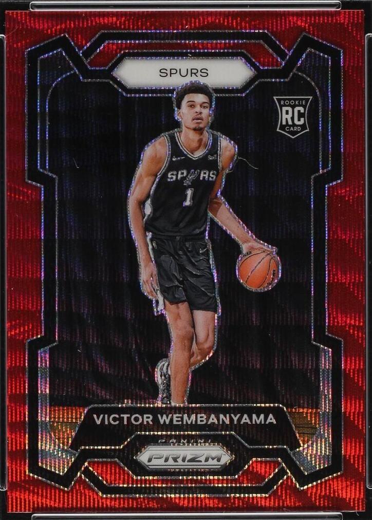 2023-24 Panini Prizm - Victor Wembanyama #136 Ruby Wave Prizm (RC
