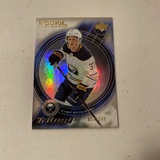 2018-19 UD Trilogy 2003-04 15th Ann Retro Rookies #03-CM Casey Mittelstadt /599