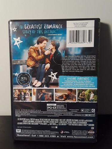 The Fault in Our Stars (DVD, 2014) - Foto 2 di 3
