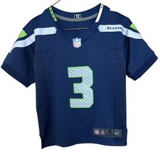 Russell Wilson 3 Seattle Seahawks NFL Nike Navy Jersey Youth Size Small
