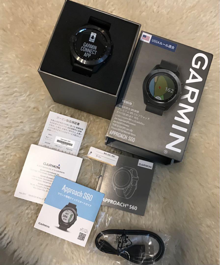 Garmin Approach S60 Premium Golf Watch GPS Smartwatch Black Color