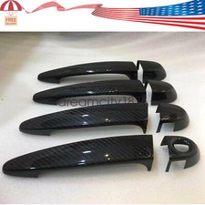 Accessories Carbon Fiber Door Handle Covers Trims For 05-12 Bmw 3 Series Sedan