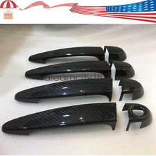 Accessories Carbon Fiber Door Handle Covers Trims For 05-12 BMW 3 Series Sedan