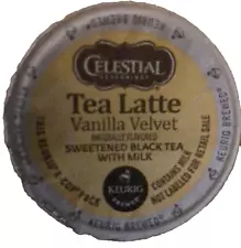 Celestial Seasonings Latte Tea, Vanilla Velvet K Cups 72 K Cups - BULK STOCK