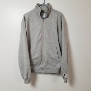 Download Champion Mens Sweatshirt Jacket Medium M Gray Mock Neck ...