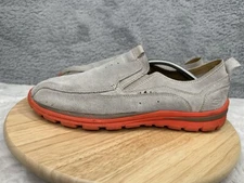 Skechers Relaxed Fit Shoes Mens 13 Rayland Loafers Gray Leather Casual SN63696