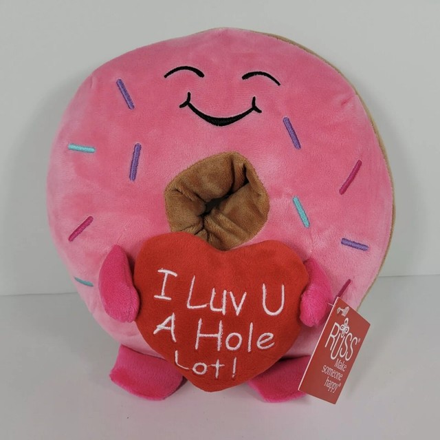Russ Donut Plush I Luv U a Hole Lot Valentines Day 2021 Butt TikTok Viral CVS for sale online | eBay