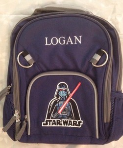 Pottery Barn Kids Darth Vader Fairfax Small Backpack Monogram