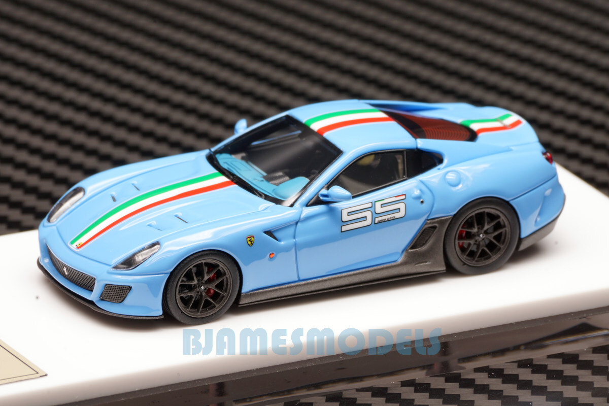 DMH 1/64 Ferrari 599 GTO babyblue #55 Resin models limited | eBay