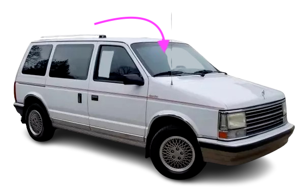 Fits: 1984-1990 Dodge Caravan & Plymouth Voyager Mini Van Front
