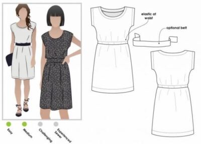 Style Arc Schnittmuster Olivia Kleid Größen 18-30