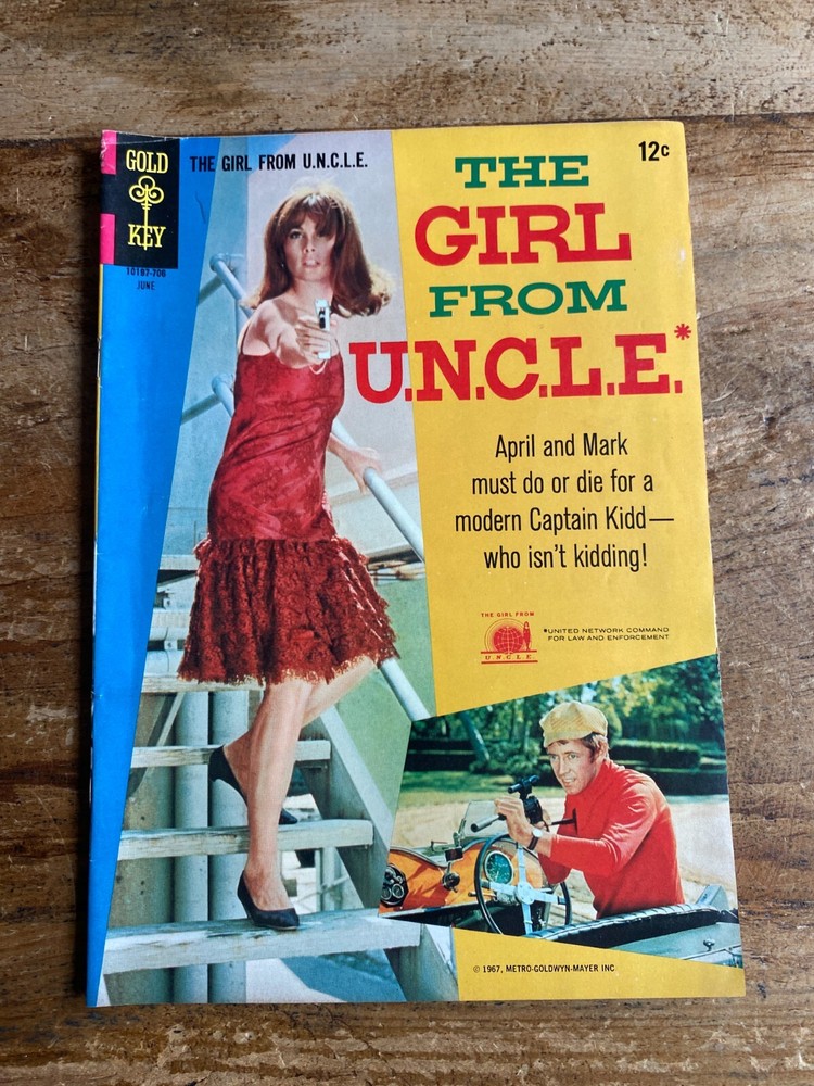 Stephanie Powers Photo Cover 1967 Girl From U.N.C.L.E. #3 Gold Key TV Comic