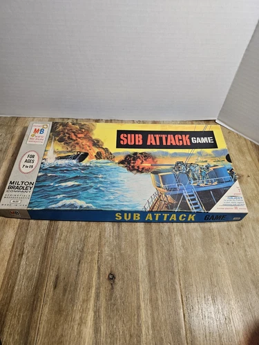 Vintage 1965 Sub Attack Board Game by Milton Bradley Complete