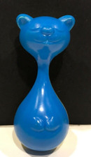 Vintage Celluloid Hard Plastic 2 Sided MCM Cat Rattle Doll Toy