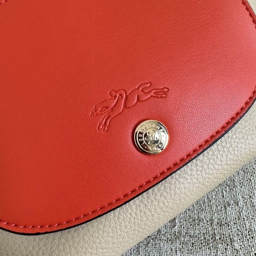 Long champ XS size Leather Hand Shoulder Bag Extra Red 25/17x14x10cm Outlet - Picture 6 of 9