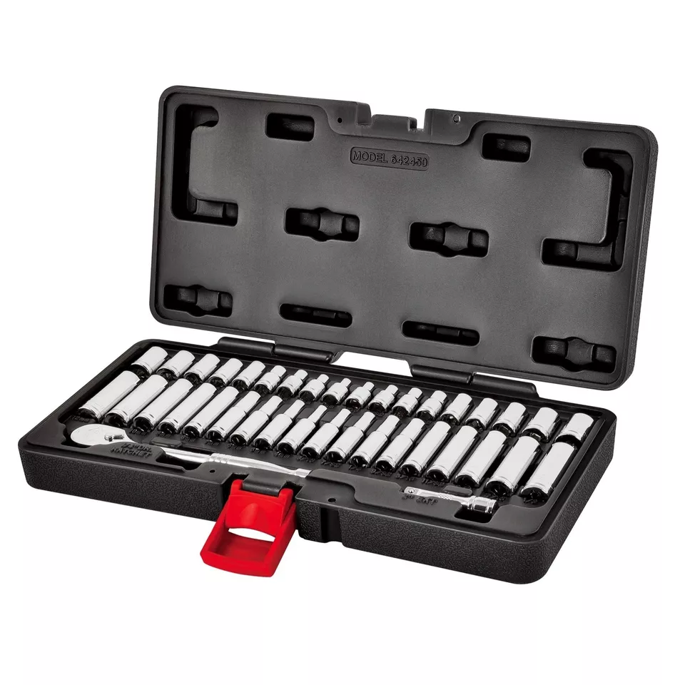 Powerbuilt 642450 38 Piece 1/4-inch Drive Mechanics Tool Set - with SAE and M... - Image 2 of 4