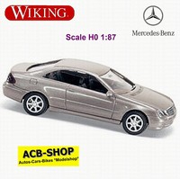 Mercedes Benz Clk Coupe 2002-05 C209 Graubeige Metallic 1:87 Wiking 221 04