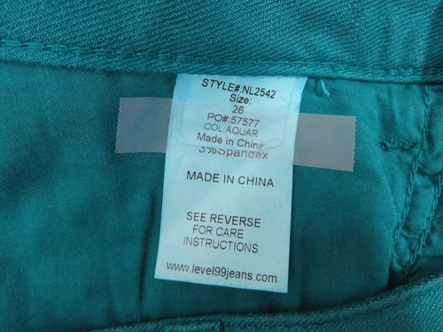 Lot 2 Theory Level 99 Womens Fitted Wide Leg Dress Pants Green & Aqua Size 26 - Picture 17 of 17