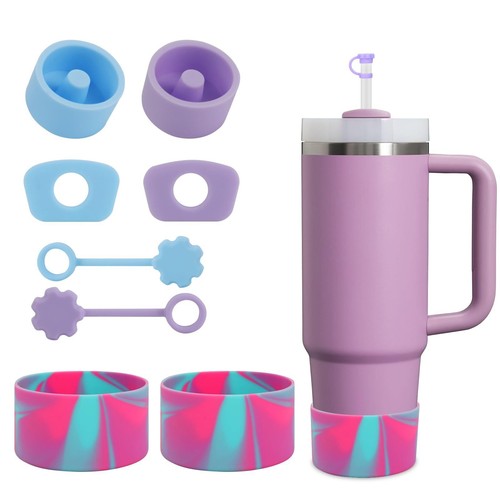 Set accessori 8 pezzi per tazza Stanley 30 40 oz manicotto isolato portabicchieri da viaggio - Foto 18 di 20