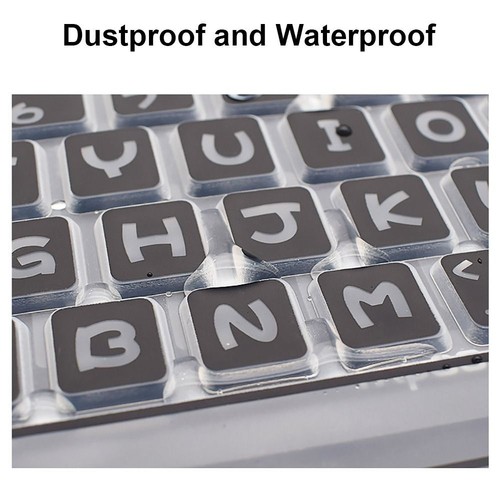 Silicone Protective Film for Desktop PC Keyboard Cover Keypad Protector Skin - Photo 2/18