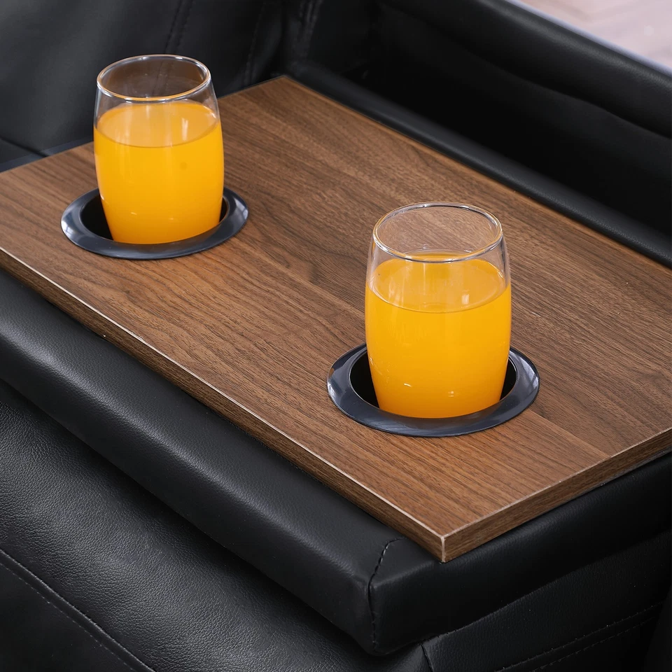 Juego de sofá seccional de cuero sintético en forma de L sofá de sala de estar otomano de almacenamiento de PU Foto 4 de 4