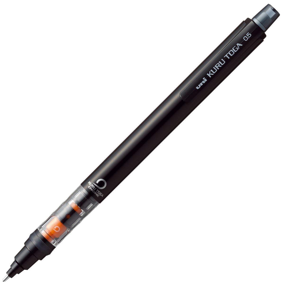 Uni Mechanical Pencil Kuru Toga Pipe Slide Model 0.5mm Black
