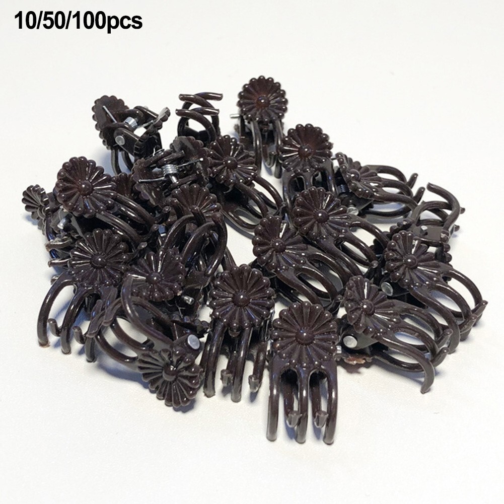 5-Claw Brown Orchid Clip Garden Plant Clamp for Climbing Vine Stem Support