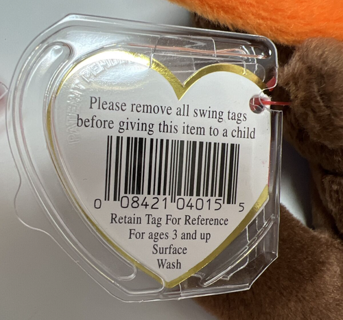 TY Beanie Baby CHOCOLATE EL ALCE #4015 ¡Retirado Uno de los 9 ORIGINALES! ¡RARO! - Imagen 10 de 13