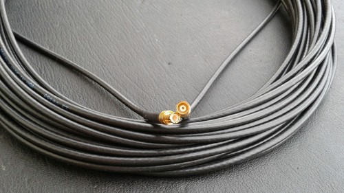 Cavo prolunga antenna GPS auto/barca MCX maschio a MCX femmina RG174 50ohm 25 FT - Foto 1 di 2