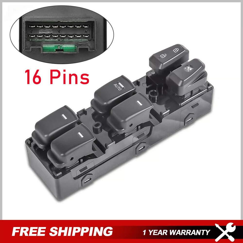Master Power Window Switch For 2011-2015 Hyundai Sonata Front Left 93570-3S000