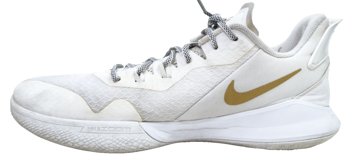 Size 11 - Nike Mamba Fury White Metallic Gold for sale online | eBay