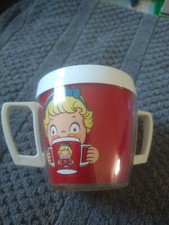 CAMPBELLS Thermo-Serv Two Handled Soup Kids Sippy Cup Vintage MADE IN USA
